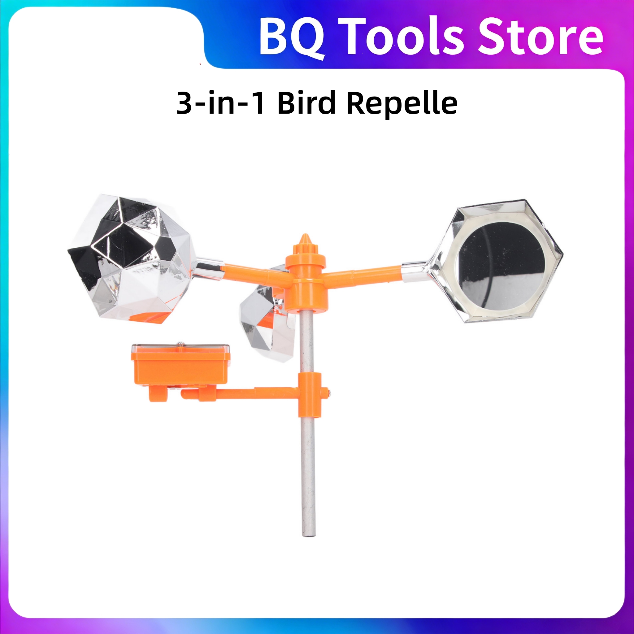 Solar Bird Scarer - 3-in-1 Bird Repeller Solar Sound Light
