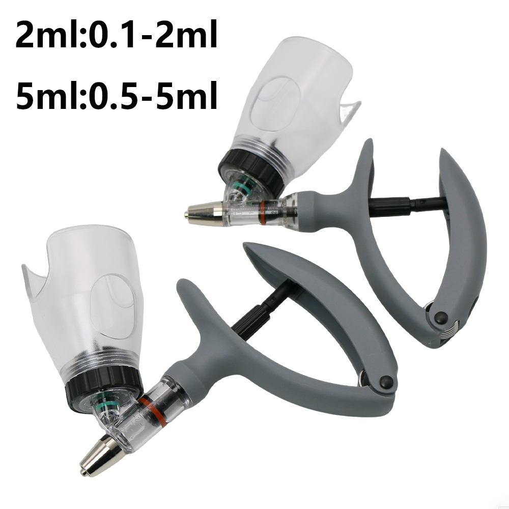 Veterinary Syringe Gun - 1 Pc 2/5ml Poultry Automatic Syringe