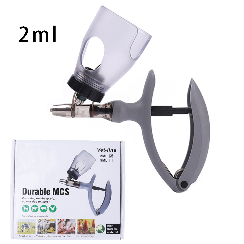Veterinary Syringe Gun - 1 Pc 2/5ml Poultry Automatic Syringe