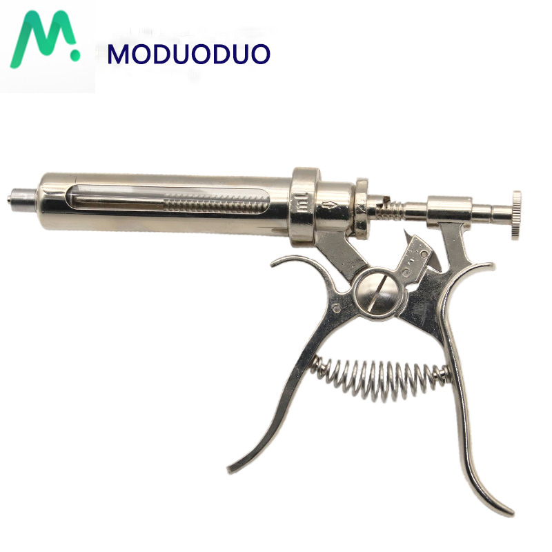 1PC 10ml 20 ml 30ml 50ml Metal - Veterinary Syringe Gun incelemesi ve fiyatı