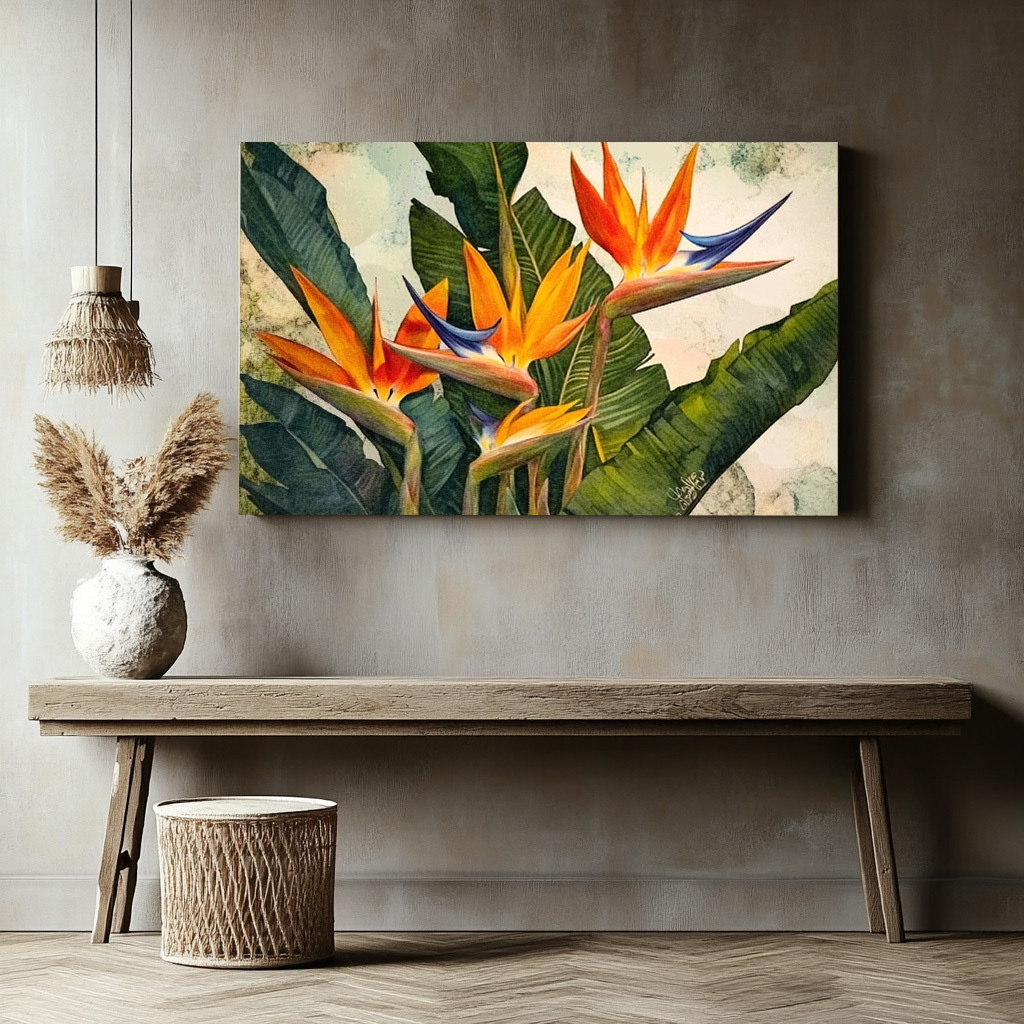 Vibrant Tropical Orchid Poster - Orchard Sprayer Tractor incelemesi ve fiyatı