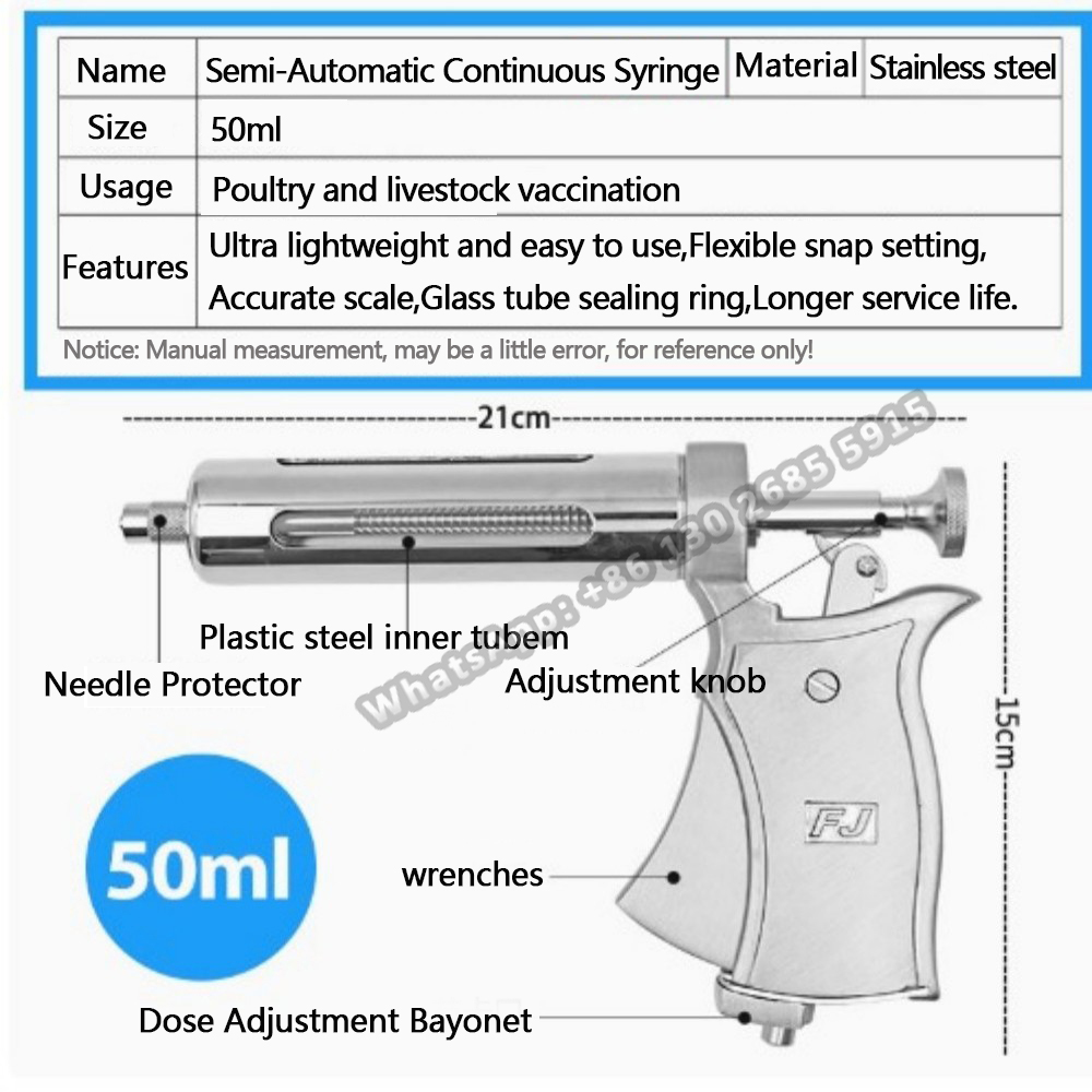 1 Pc Veterinary Animal Continu - Veterinary Syringe Gun incelemesi ve fiyatı