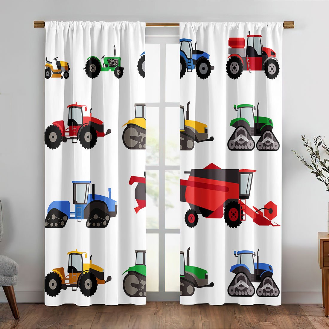 Cartoon Tractor Curtain Colorf - Agriculture Farming For Kids incelemesi ve fiyatı