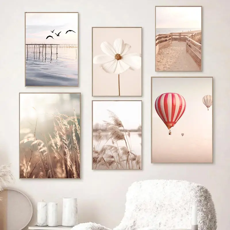 Beige Landscape Wall Art Poste - Orchard Sprayer Tractor incelemesi ve fiyatı