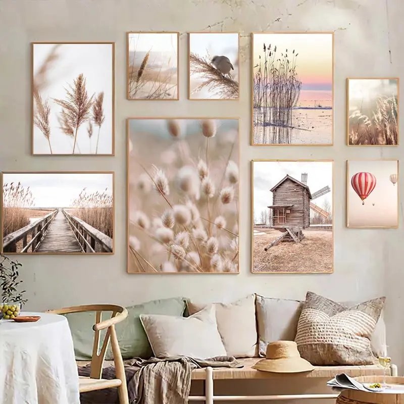 Beige Landscape Wall Art Poste - Orchard Sprayer Tractor incelemesi ve fiyatı