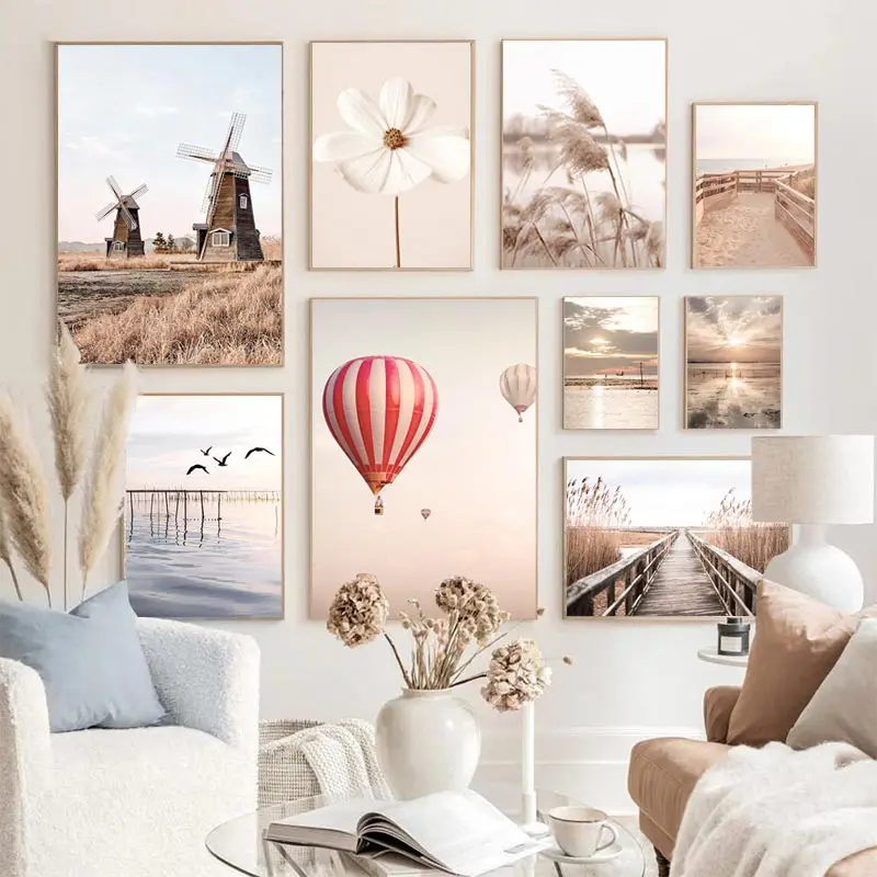 Beige Landscape Wall Art Poste - Orchard Sprayer Tractor incelemesi ve fiyatı