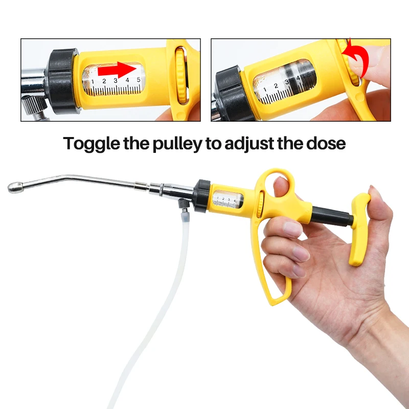 1 Set 5Ml/10Ml Adjustable Cont - Veterinary Syringe Gun incelemesi ve fiyatı