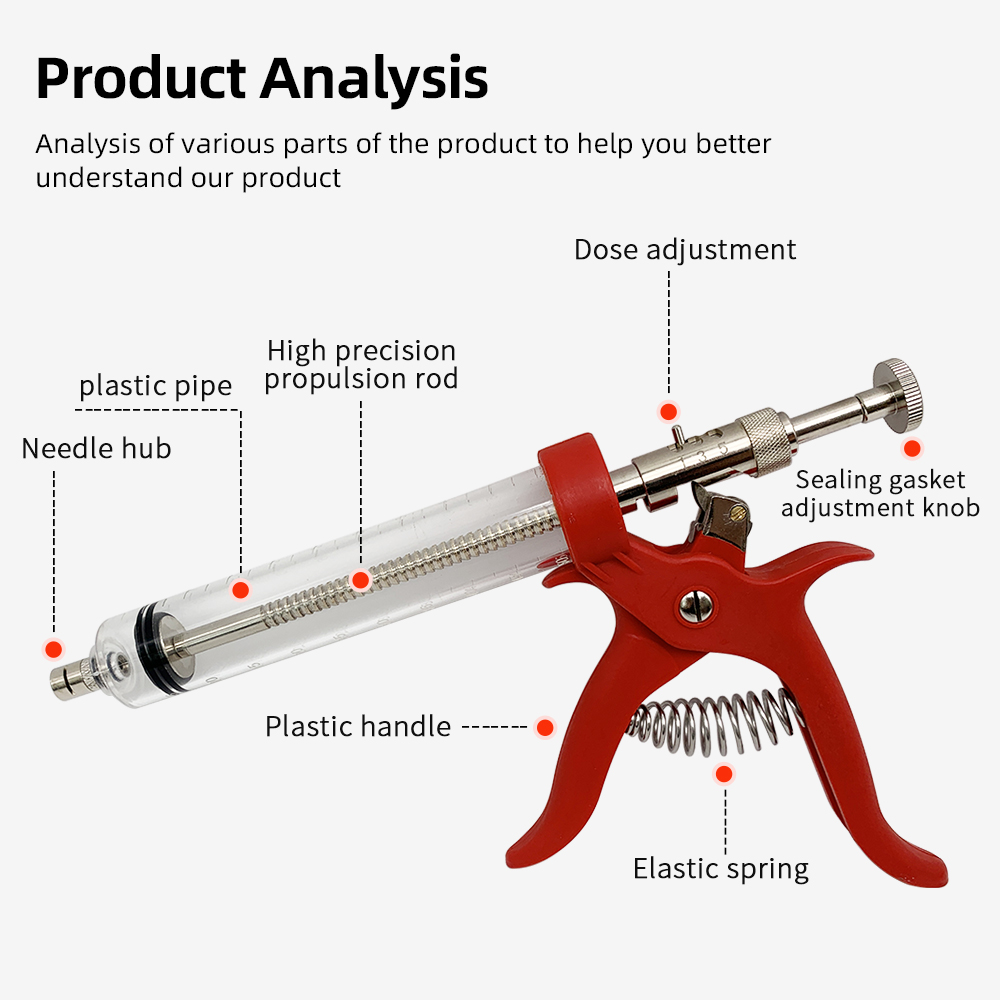 1 Pc Animal 50ml Continuous In - Veterinary Syringe Gun incelemesi ve fiyatı